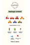 Tiny Animals in Traffic Baby Kids Room Wall Sticker Set, Glass Sticker - 5