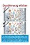 Christmas Themed Decorative Transparent Glass Sticker - 5