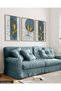 Drawing Flowers 3 Piece Wooden Framed Painting Act