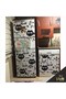 Foil Finish and Cats Patterned Refrigerator and Dishwasher Cover - 3