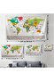 Wall Covering / Carpet Turkish Current World Map with Flag Detail -3967 - 4