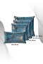Petrol Copper Throw Pillow Cover Decorative Patterned Velvet Soft Living Room Sofa - 5