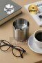 10 Pieces Stainless Steel Lid Premium Odorless Ashtray Hotel Cafe Restaurant Ash Tray 120 Gr