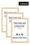 Set of 3 Wooden Frame Wooden Picture Frame 50x70 Natural Wooden Frame Raw Wood - 2