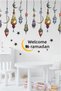 Ramadan Themed Welcome Ramadan Colorful Lantern Pendant Lamp Glass-Wall Decoration Sticker Set - 2