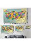 Wall Cover Detailed Current Türkiye Map Quality Canvas Wall Tapestry-4053 - 4