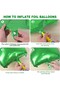 Green Number Star Cow Animal Foil Balloon Set Age 1 - 3