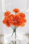 Artificial Flower 7 Branches Eco Chrysanthemum Bouquet 30 cm Orange