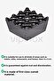 10 Pieces Cast Iron Black Ashtray with Lid for Hotel Cafe Restaurant Ash Tray with Holes Metal Ashtray - 2