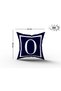 Navy Blue White Colored Letter Digital Printed Throw Pillow Cover - 2