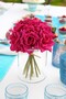 10 Luxury Rose Bunch 25 Cm Fuchsia - 2