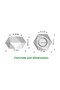 Artificial Succulent in Handmade Concrete Pot Succulent 16 cm Model-1 Graffiti Gray - 2