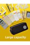 Double Compartment Pencil Bag 5 Colors Double Compartment Makeup Bag 310 Black Multi-Purpose Bag - 4