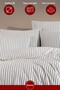 Satin Striped Double Luxury Duvet Cover Set 200X200 cm - 3