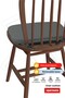 4-Piece Chair Cushion 42X42 Washable Zippered Lace-Up Garden Balcony Oval Water Oil Repellent Anthracite - 3
