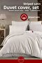 Satin Striped Double Luxury Duvet Cover Set 200X200 cm