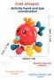 Cute Octopus Multifunctional Baby Toy Red - 4