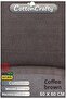 Cotton Woven Water Absorbent Bath Mat, Bathroom Carpet Plain, Round 60 X 60 cm Brown - 2