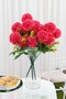 Artificial Classic Chrysanthemum Bunch 40 cm Fuchsia