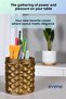 Pen Holder Desk Pen Holder Organizer Pen Holder Gold Antique Color Model 85 - 2