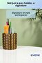 Pen Holder Desk Pen Holder Organizer Pen Holder Gold Antique Color Model 91 - 4