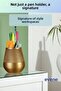 Pen Holder Desk Pen Holder Organizer Pen Holder Gold Color Model 89 - 4