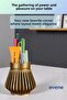 Pen Holder Desk Pen Holder Organizer Pen Holder Gold Antique Color Model 83 - 2