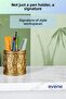 Pen Holder Desk Pen Holder Organizer Pen Holder Gold Color Model 76 - 4