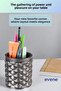 Pen Holder Desk Pen Holder Organizer Pen Holder Silver Antique Color Model 85 - 2