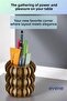 Pen Holder Desk Pen Holder Organizer Pen Holder Gold Antique Color Model 75 - 2