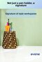 Pen Holder Desk Pen Holder Organizer Pen Holder Gold Antique Color Model 84 - 4