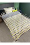Single Double-Sided Welsoft Quilt Yellow Big Star - 4