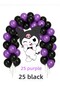 25 Black, 25 Purple Balloons - 2