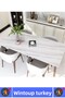 Easy to Clean Heat Resistant Moisture Dirt Oil Waterproof Very Stylish Marble Pattern Coating Paper 5 Mtr - 5