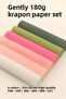 Italian Crapon Paper Seti̇ Gently 180 Gr Flower Making Set 6 Pack Flower Paper