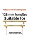 Metal Handle 128 Mm-12.8 cm Furniture Cabinet Drawer Kitchen Cupboard Door Handles Handle Handle Gold - 2