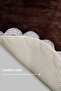 Dorella Brown French Lace Luxury Soft Washable Double Oval Bath Mat Set - 5