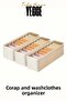 2 Pieces Drawer and Cabinet Organizer, Shelf Organizer, Foldable Sock and Underwear Organizer - 8