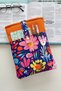 Floral Linen Book Cover Two Compartment Organizer Book Lover