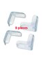 Transparent Corner Protector for Table and Furniture – Baby Safety, Silicone, Adhesive 8 Pcs