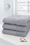 Softure 3-Piece Hand Face Towel |   Daily Use |   50X90Cm |   Gray |   Soft, Durable - 2