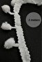 White Pompom Ribbon - 2 Meters |   Design, Clothes, Handicraft Decoration
