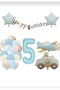 Blue Age Foil Balloon Retro Airplane Police Car Balloon Retro Birthday Party Set Ornament - 5