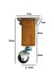 Kale Wooden Ball Wheel Leg Furniture Table Cabinet Wheel Leg (Without Brake)(12cm)(Walnut)(4 Pcs)(Bech) - 5
