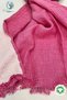 Tasseled Muslin Tv Blanket Fuchsia - 3