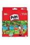 Pastel Paint Cardboard Box 24 Colors