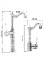 Lpd Luna Te Mix Se Satin Bowl Sink Faucet - 2