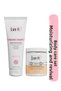 2-Piece Body Care Set with Rice Extract, Ceramide and Hyaluronic Acid - Body Scrub and Body Lotion