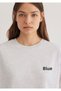 Logo Printed Gray T-Shirt Loose Fit / Loose Relaxed Fit1611309-85438 - 5
