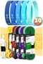 10Pcs Tera Set 5+15+25+35+45 kg + 5Li Pilates Resistance Band Barre Exercise Rubber Loop Band Blue Tone